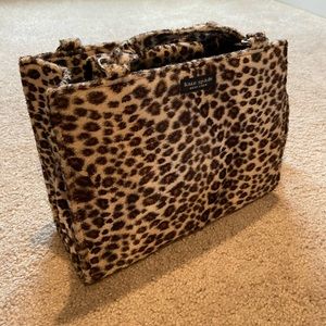 Kate Spade faux fur cheetah print purse